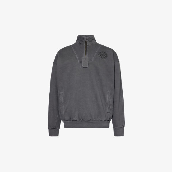 

Толстовка premium legacy из хлопкового джерси с вышитым логотипом Gymshark, черный