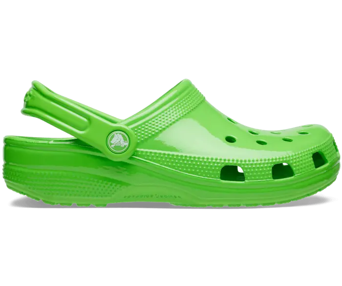 

Классические неоновые сабо-хайлайтеры Crocs женские, цвет Green Slime