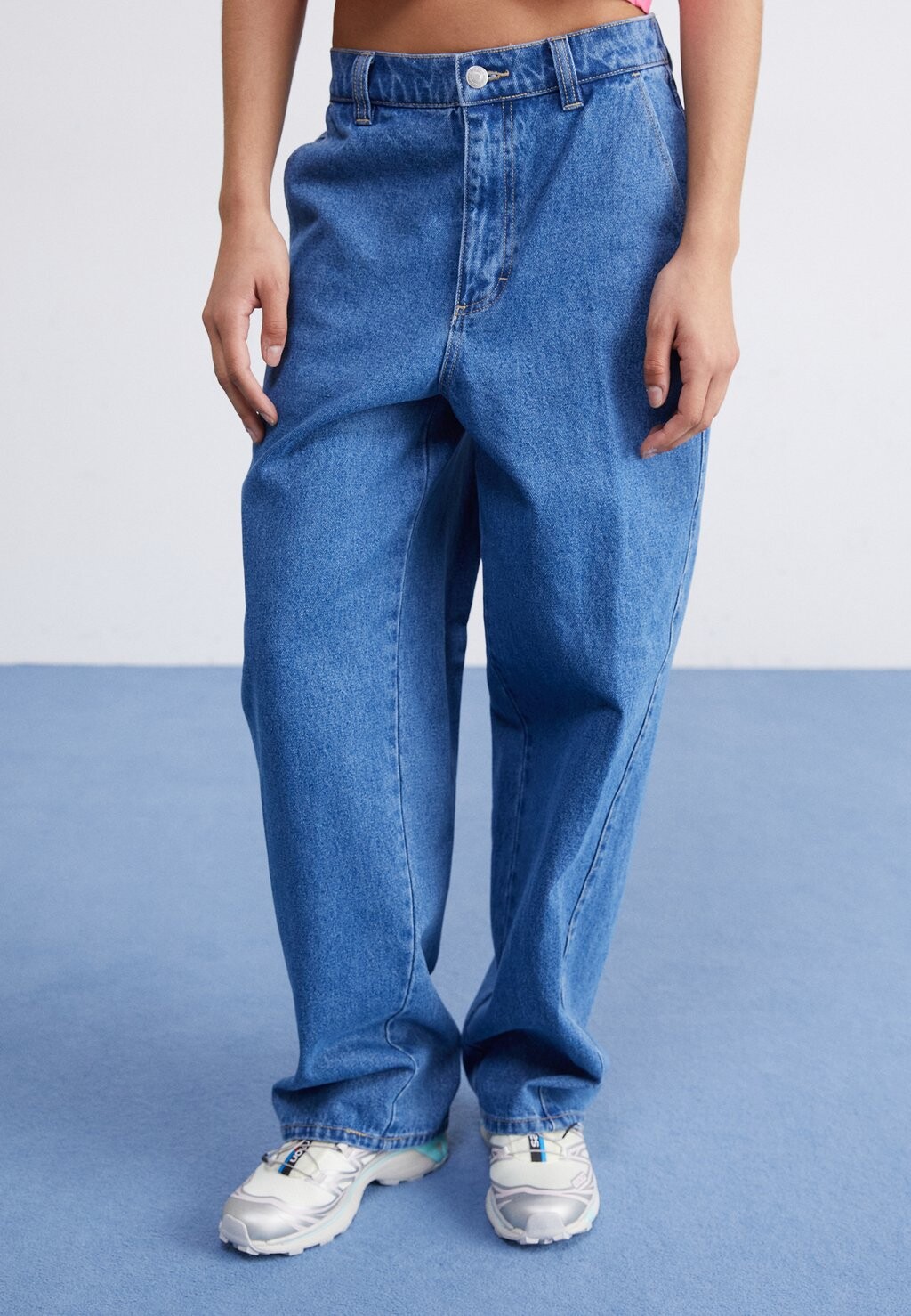 

Джинсы свободного кроя CARPENTER Obey Clothing, цвет light indigo
