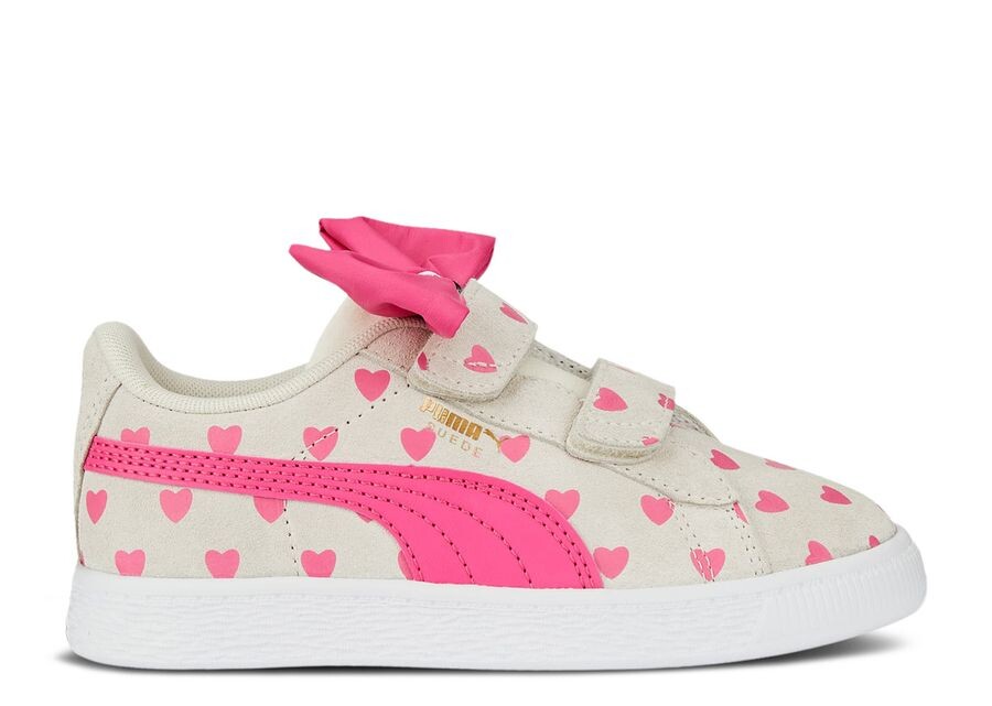 

Кроссовки Puma Suede Classic Re-Bow Little Kid 'Hearts - Pristine', кремовый