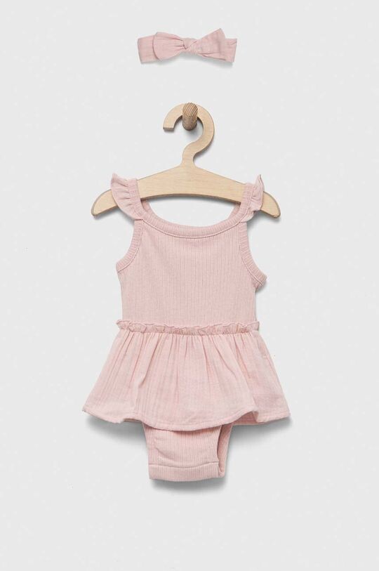 

Хлопковое боди для новорожденных Gap, розовый
