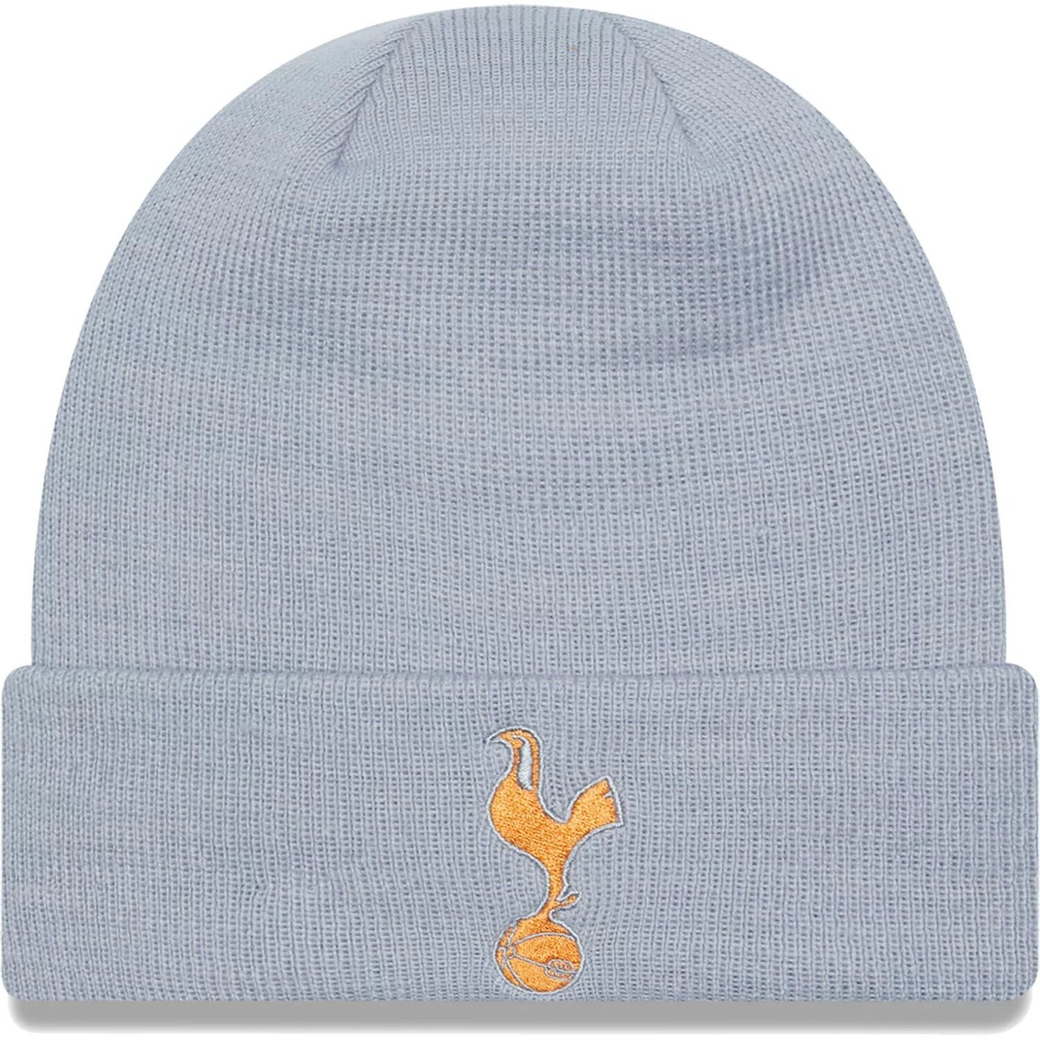 

Мужская серая сезонная вязаная шапка New Era Tottenham Hotspur Polyana с манжетами
