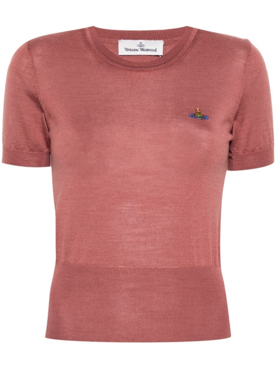 

Vivienne Westwood джемпер Bea с вышивкой Orb, розовый