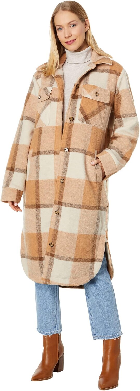

Куртка Long Line Check Jacket Rip Curl, цвет Camel