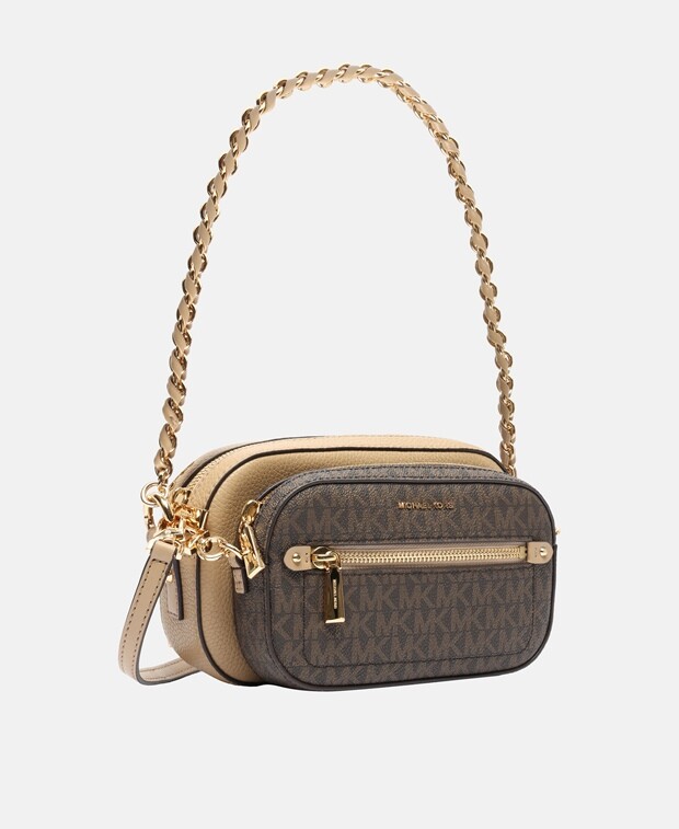 

Кожаная сумка-мессенджер Michael Michael Kors, кэмел