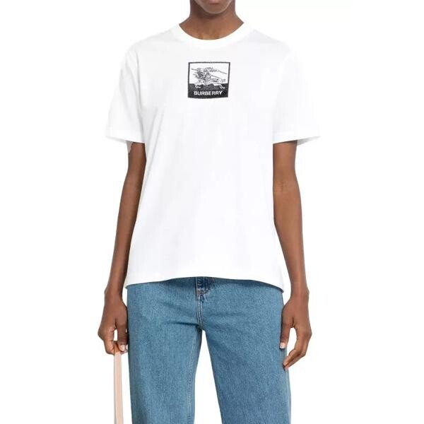 

Футболка ekd cotton t-shirt Burberry, белый