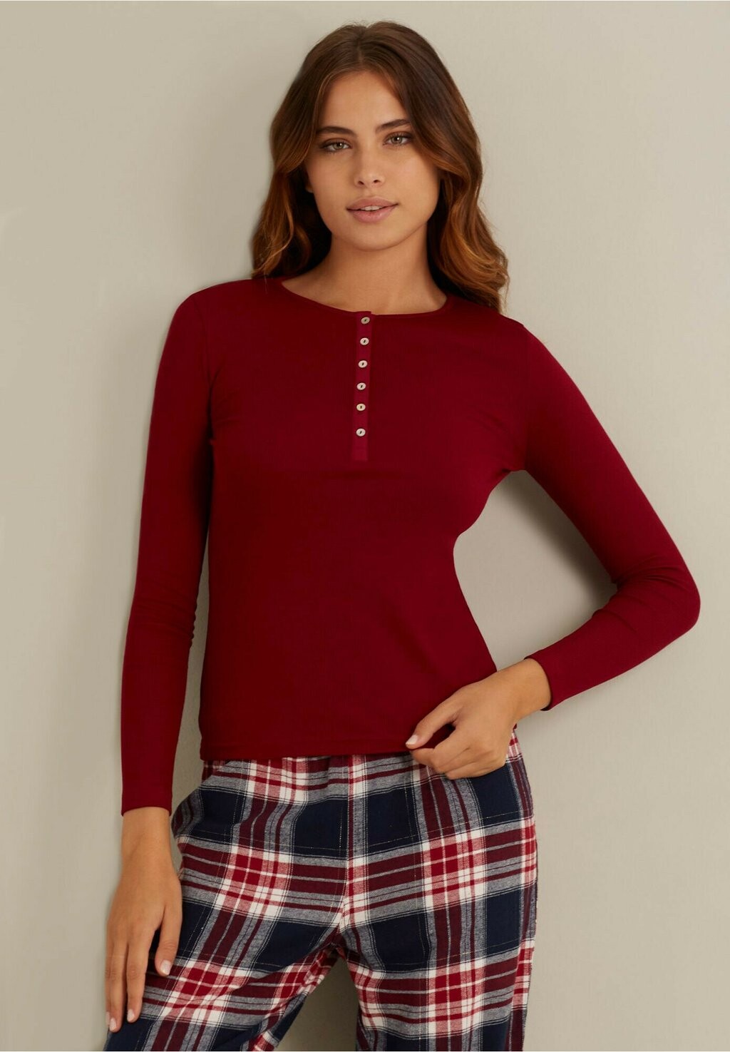 

Рубашка для сна MIX & MATCH Yamamay, бордовый