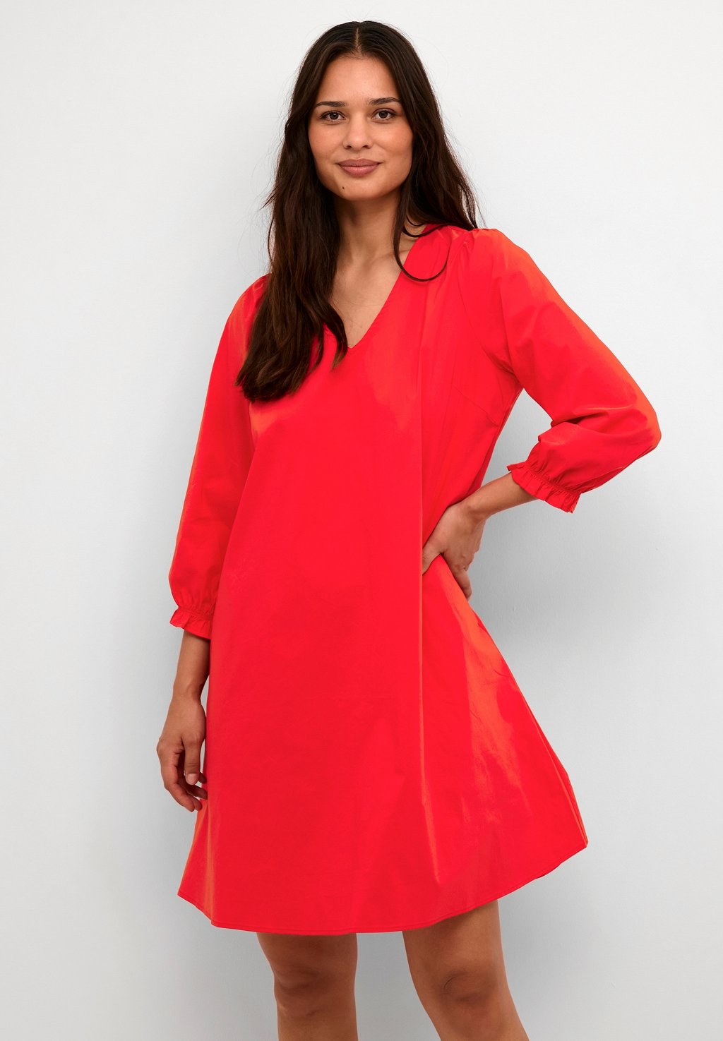 Дневное платье CUANTOINETT SHORT 3/4 SLEEVE Culture, цвет fiery red