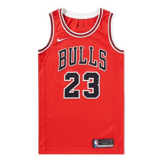 Майка Nike NBA Icon Edition Swingman Jersey 'Chicago Bulls No. 23 Michael Jordan ', красный red nba jersey chicago bulls 23 jordan sports jerseys yellow red jersey 2021 hot sale