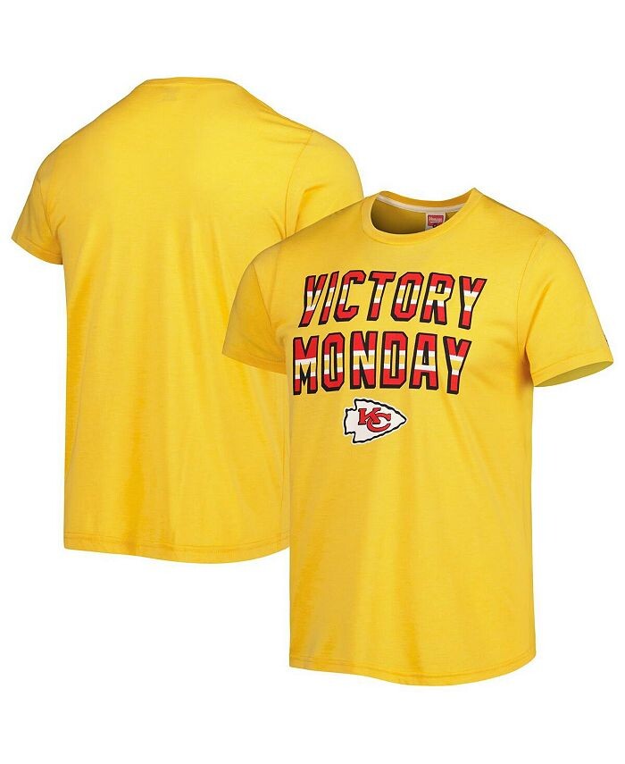 

Мужская золотая футболка Kansas City Chiefs Victory Monday Tri-Blend Homage, золото