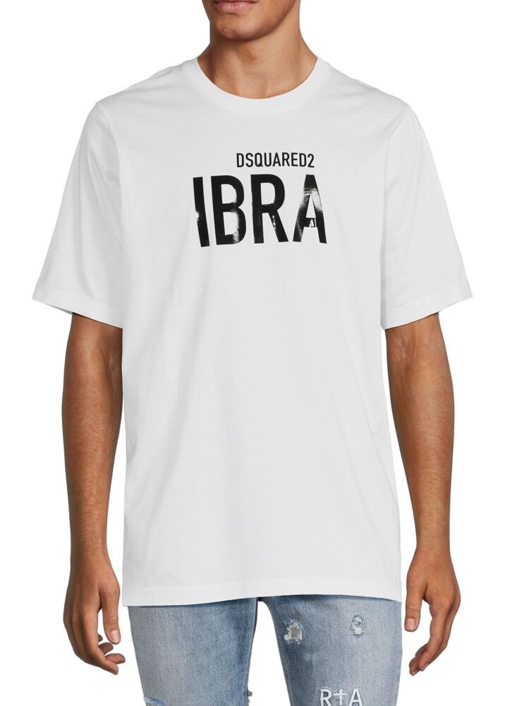 

Футболка с логотипом Ibra Dsquared2, белый