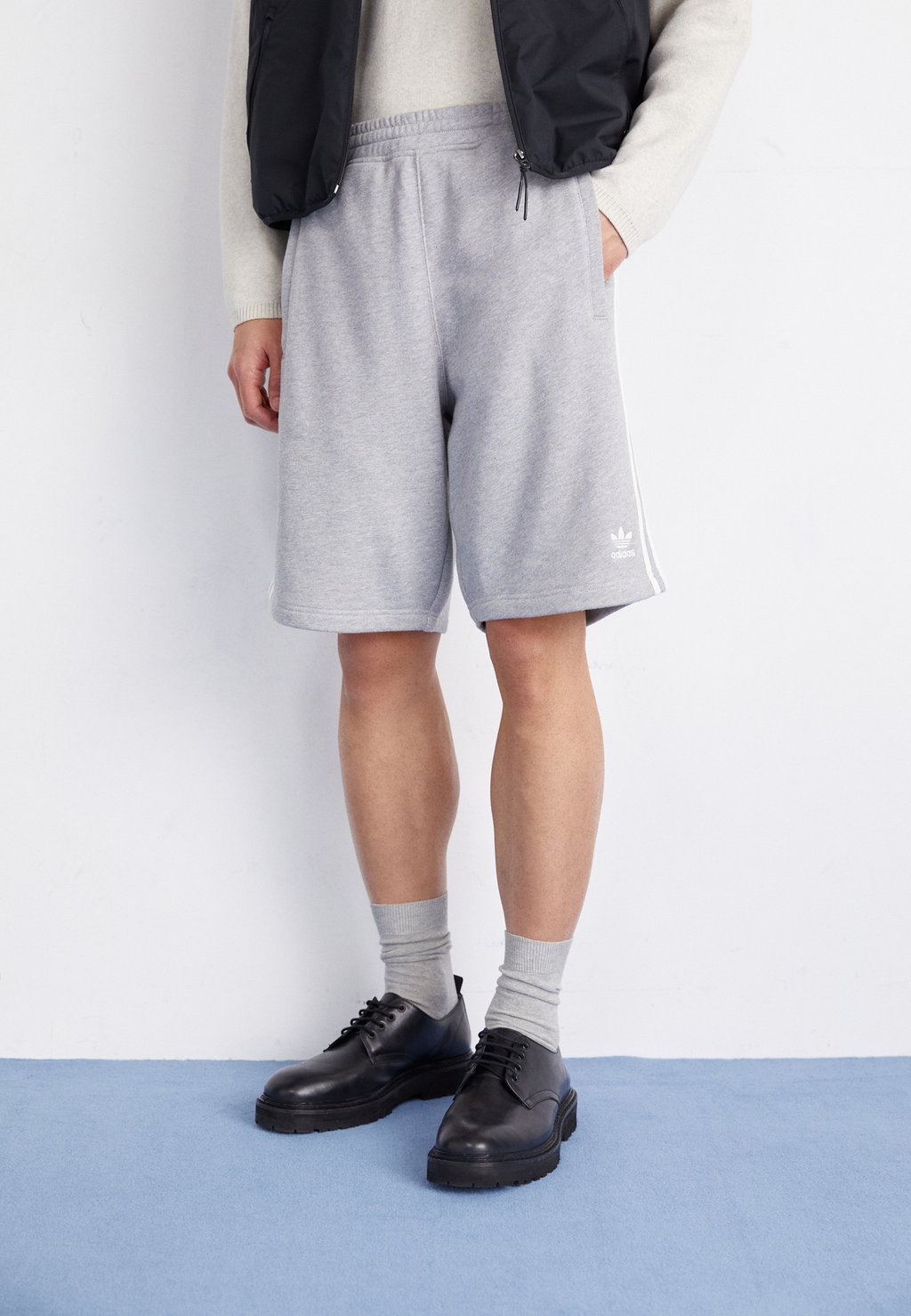 Спортивные брюки 3 Stripe adidas Originals, цвет medium grey heather