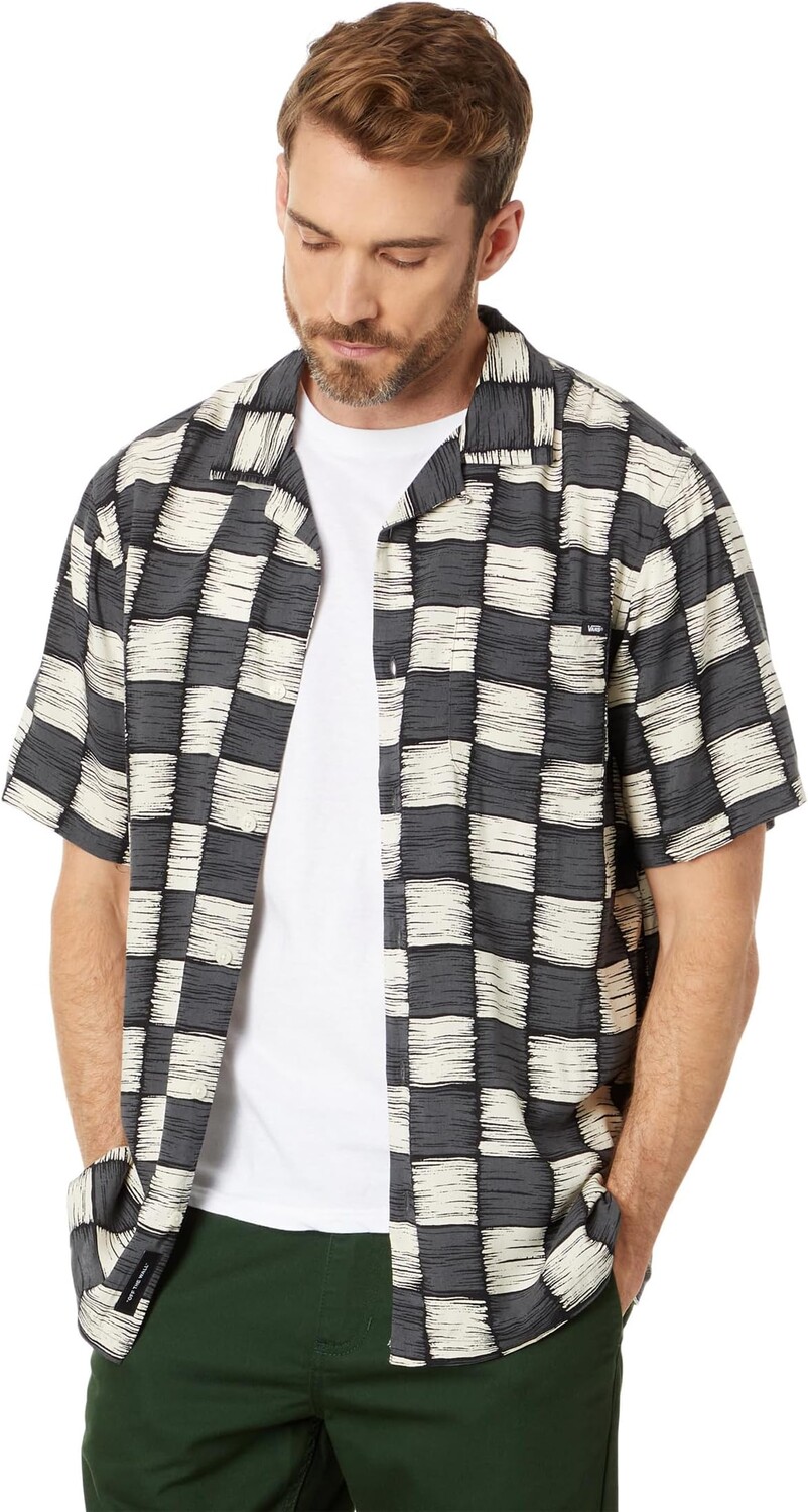 

Рубашка Moore Short Sleeve Woven Vans, цвет Asphalt/Antique White