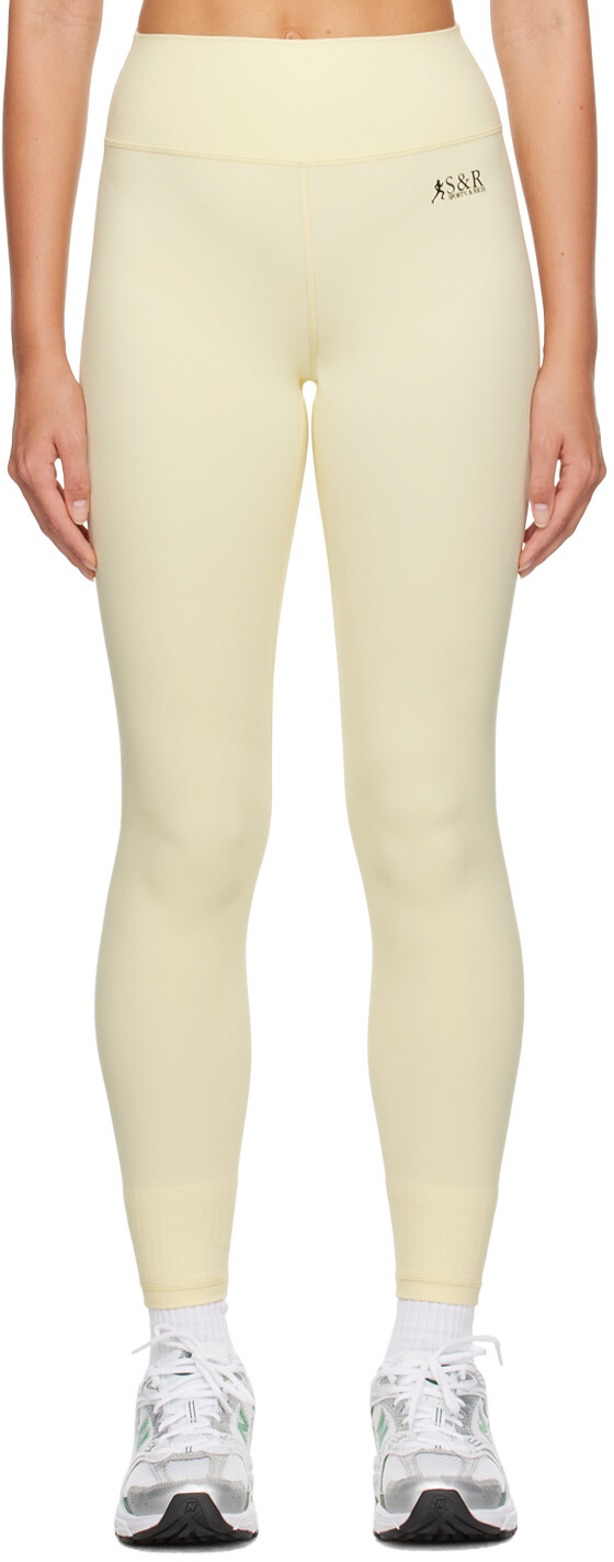 

Спортивные и богатые эксклюзивные желтые леггинсы SSENSE Sporty & Rich