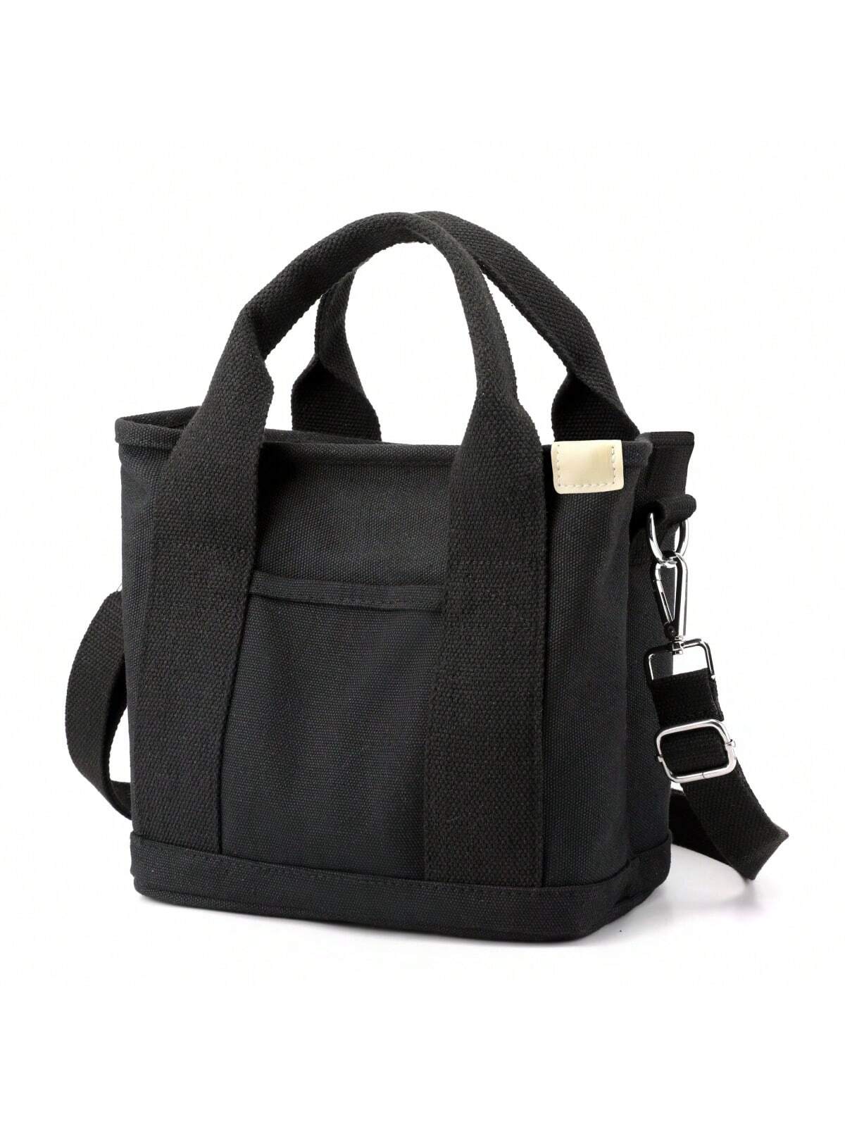 Холщовая большая сумка на молнии с несколькими отделениями в японском стиле, черный сумка totoro для шоппинга в стиле аниме женская холщовая вместительная хлопковая сумка тоут для покупок в стиле харадзюку многоразовая