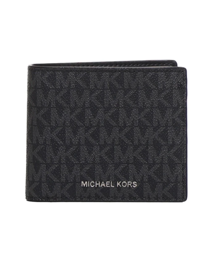 

Кошелек с логотипом и несколькими отделениями Michael Kors, черный