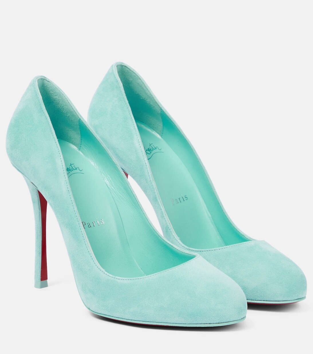 

Замшевые туфли Dolly 100 Christian Louboutin, синий