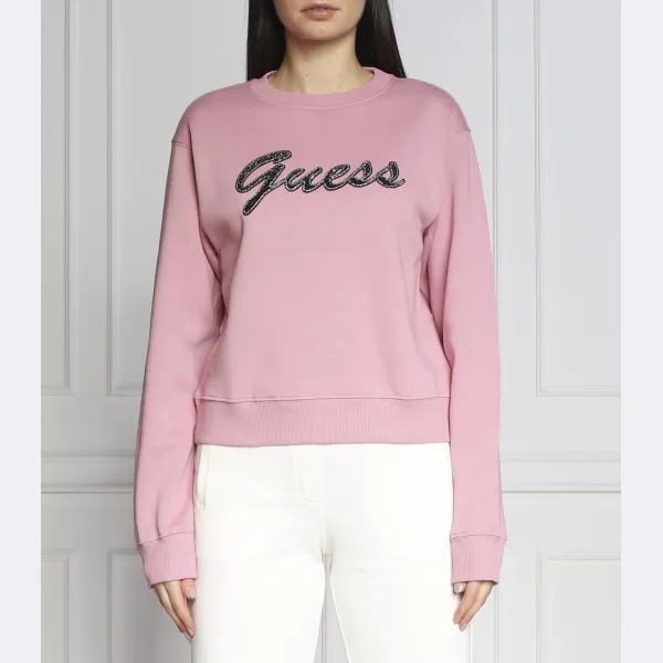 

Толстовка прямого кроя Guess, розовый