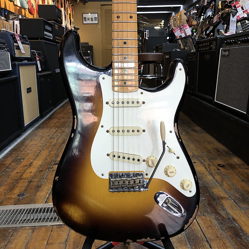 Электрогитара Fender Custom Shop Limited Edition '57 Stratocaster Relic Wide Fade 2-Color Sunburst w/Hard Case fender custom shop limited edition 1964 stratocaster candy apple red