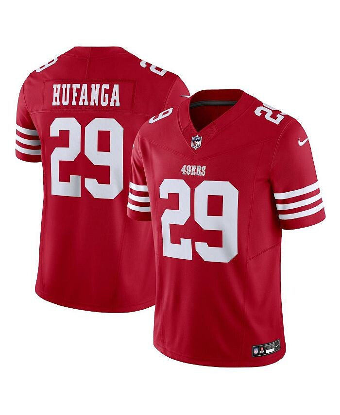 

Мужское джерси Talanoa Hufanga Scarlet San Francisco 49ers Vapor FUSE Limited Nike, красный