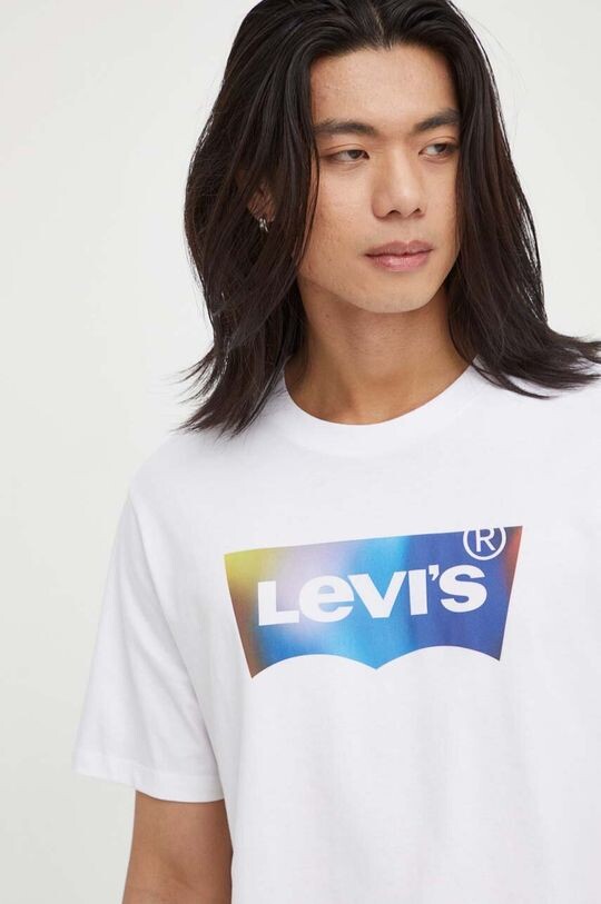 

Хлопковая футболка Levi's, белый