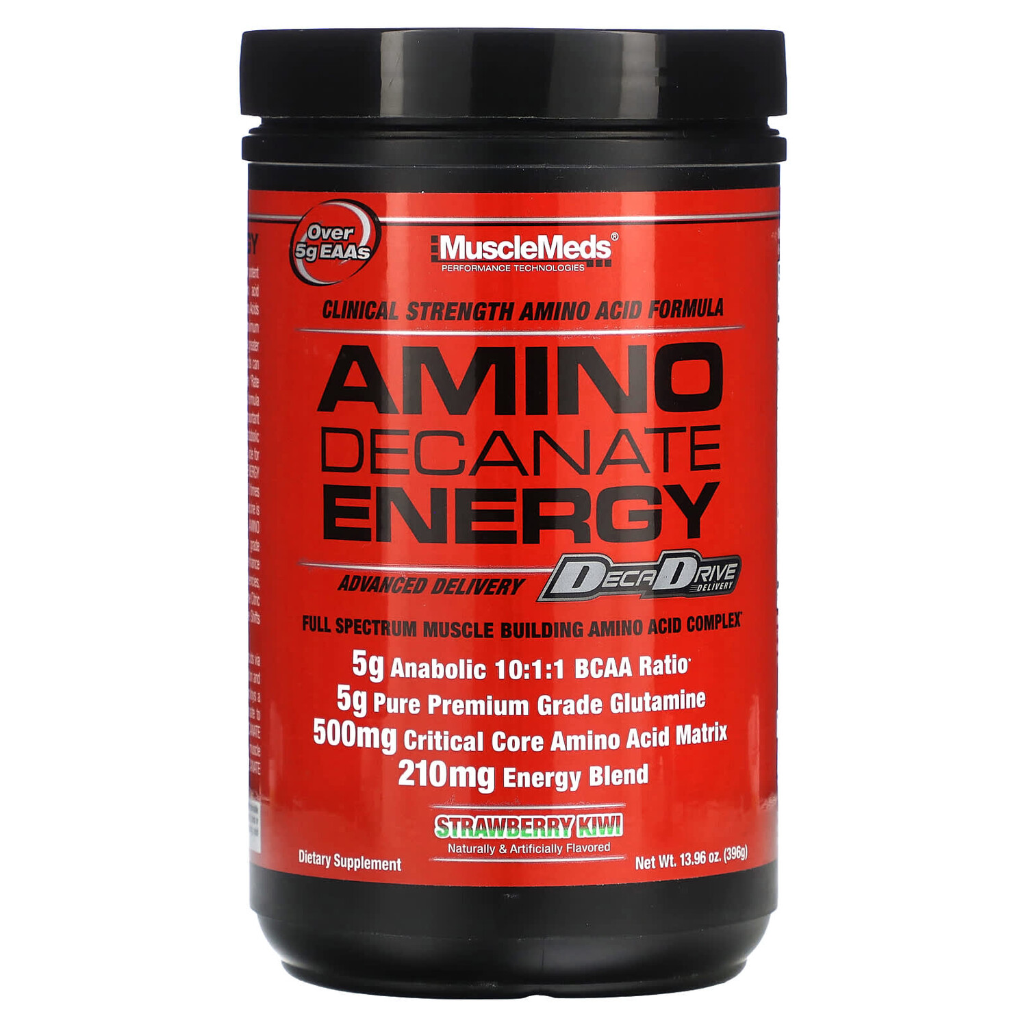 

Amino Decanate Energy, клубника и киви, 396 г (13,96 унции), MuscleMeds