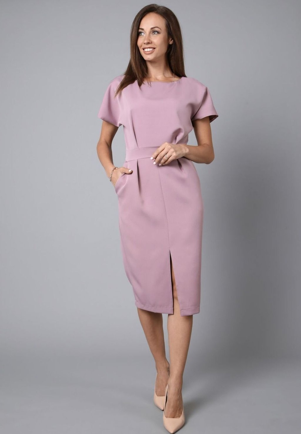 Платье-футляр DRESS Awesome Apparel, цвет dark pink
