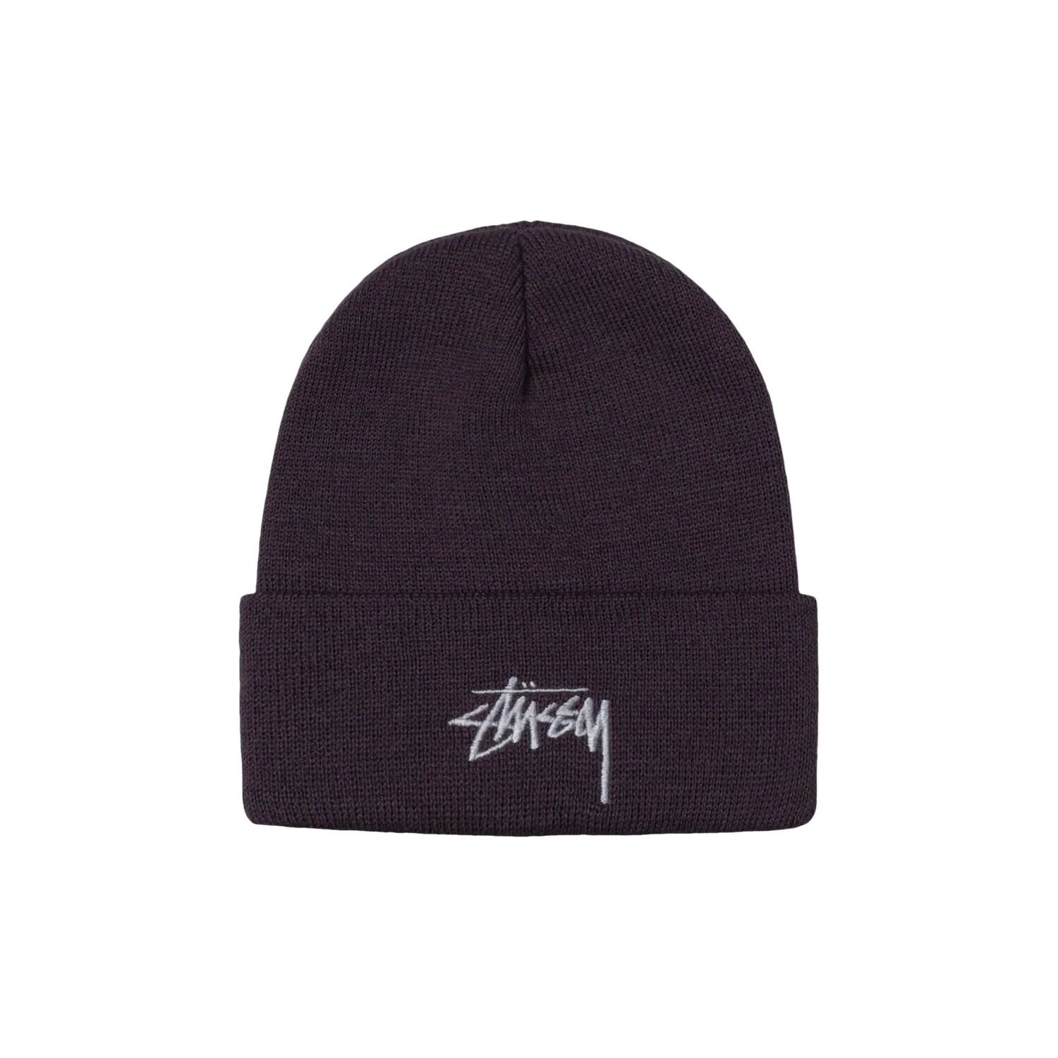 

Шапка-бини Stussy Stock с манжетами, цвет Баклажан