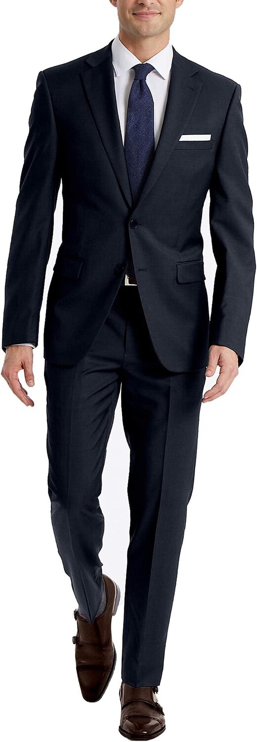 

Брюки Mens Slim Fit Suit Separates Calvin Klein, цвет Solid Navy