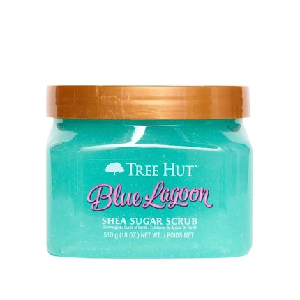 Сахарный скраб Blue Lagoon ши, 18 унций, Tree Hut
