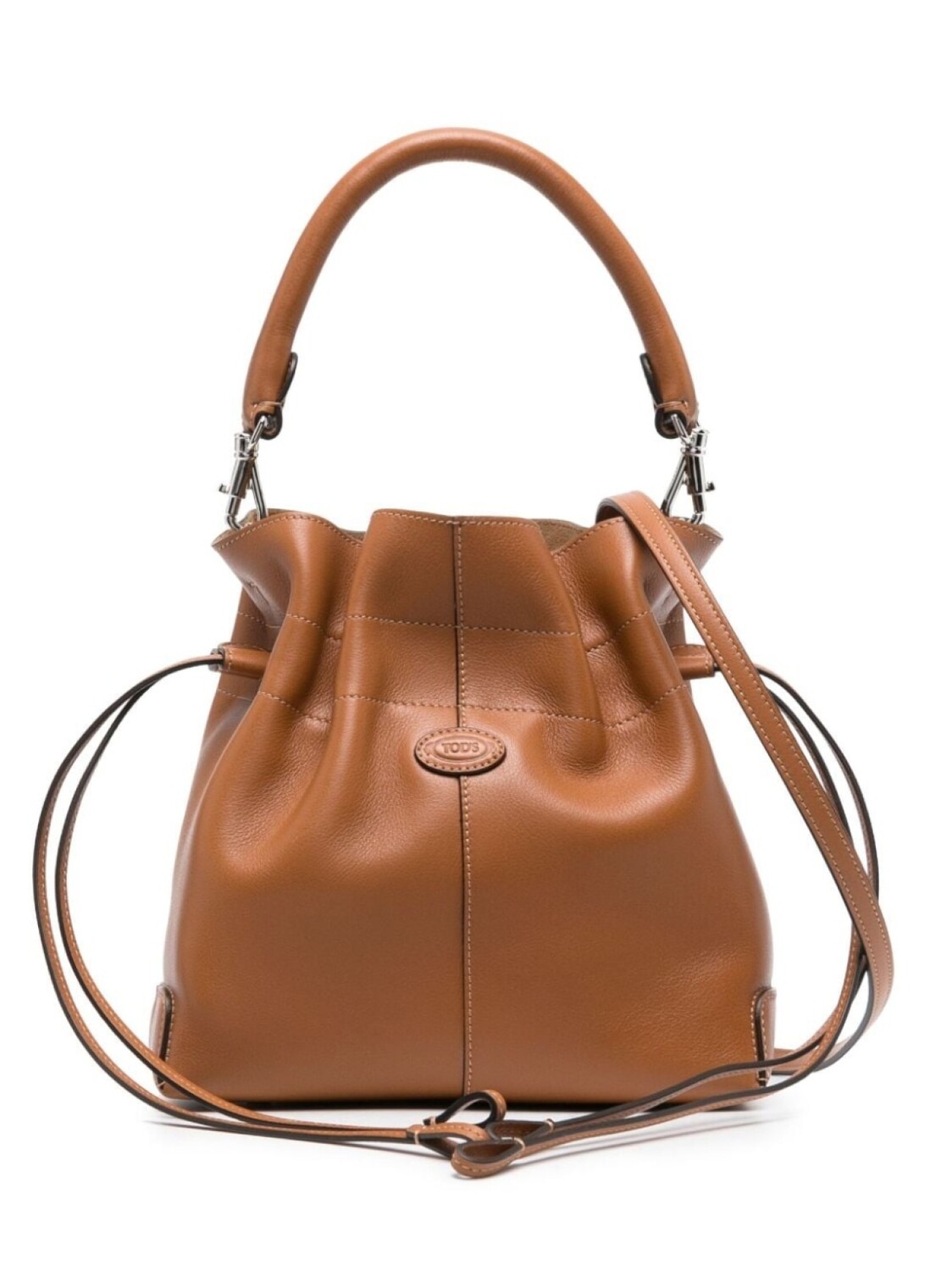 

Tod's сумка-ведро с логотипом, коричневый