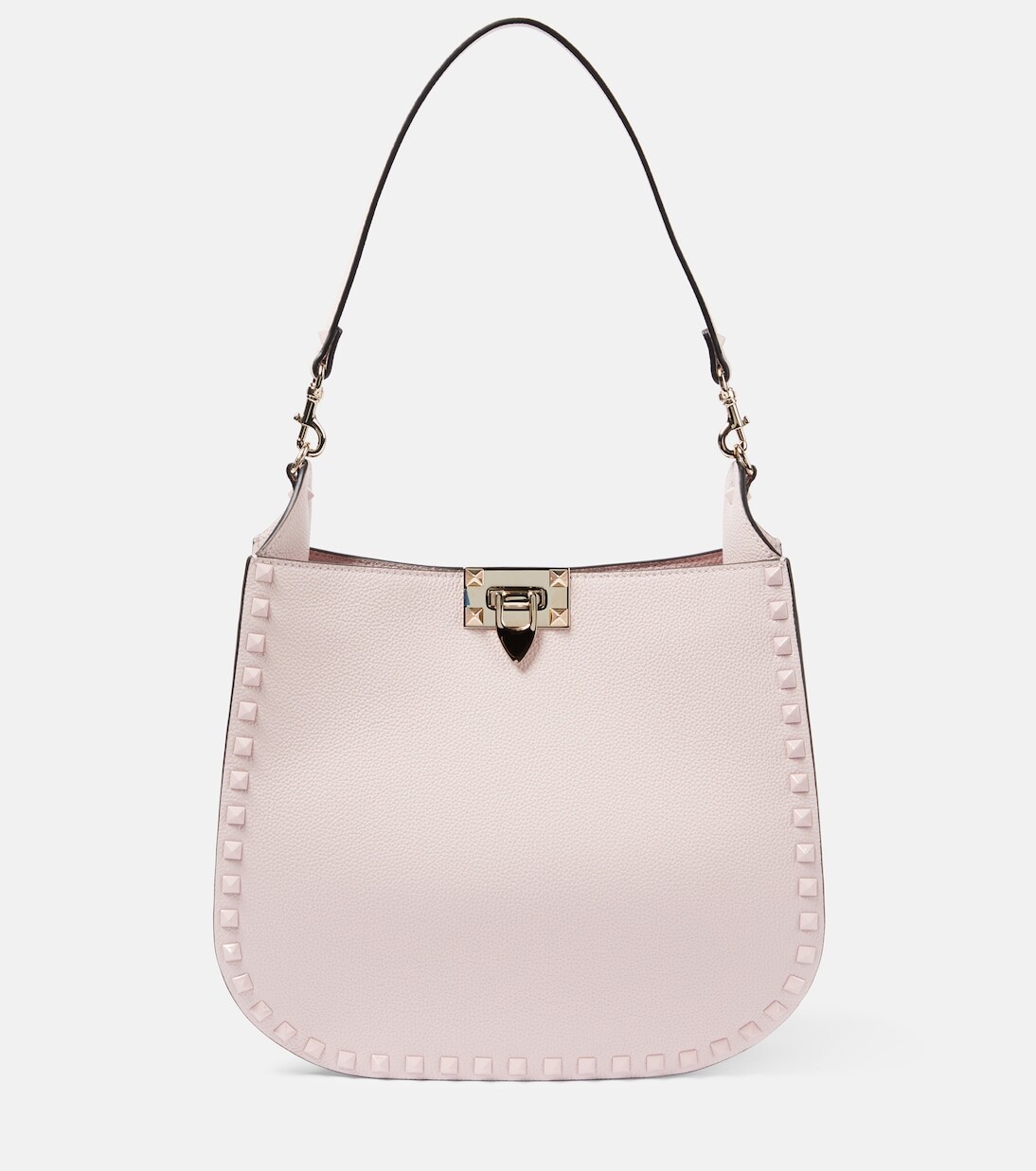 

Кожаная сумка через плечо rockstud с заклепками Valentino Garavani, розовый