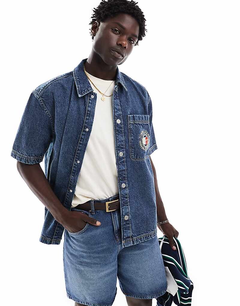 

Tommy Jeans – Джинсовая верхняя рубашка унисекс цвета индиго