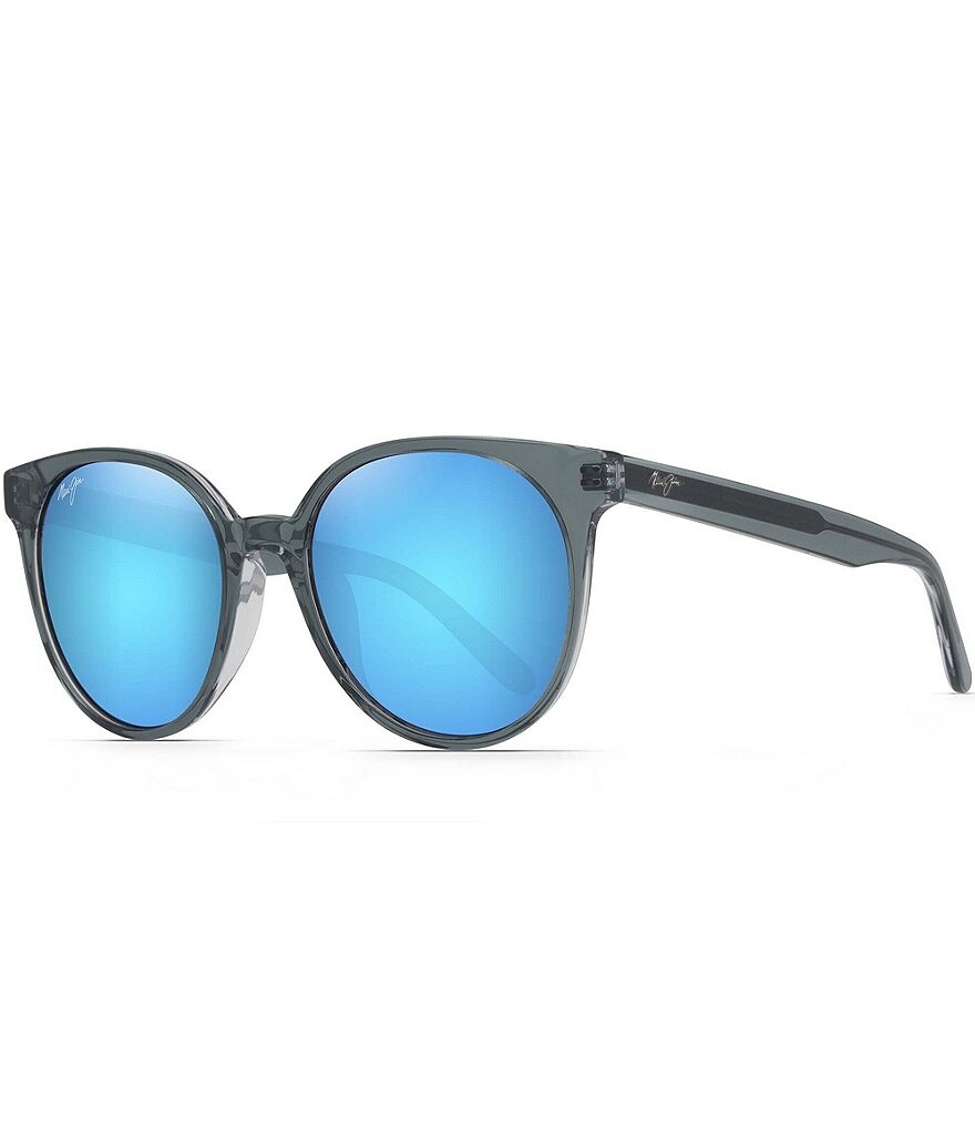 

Женские круглые солнцезащитные очки Maui Jim Mehana 55 мм, синий