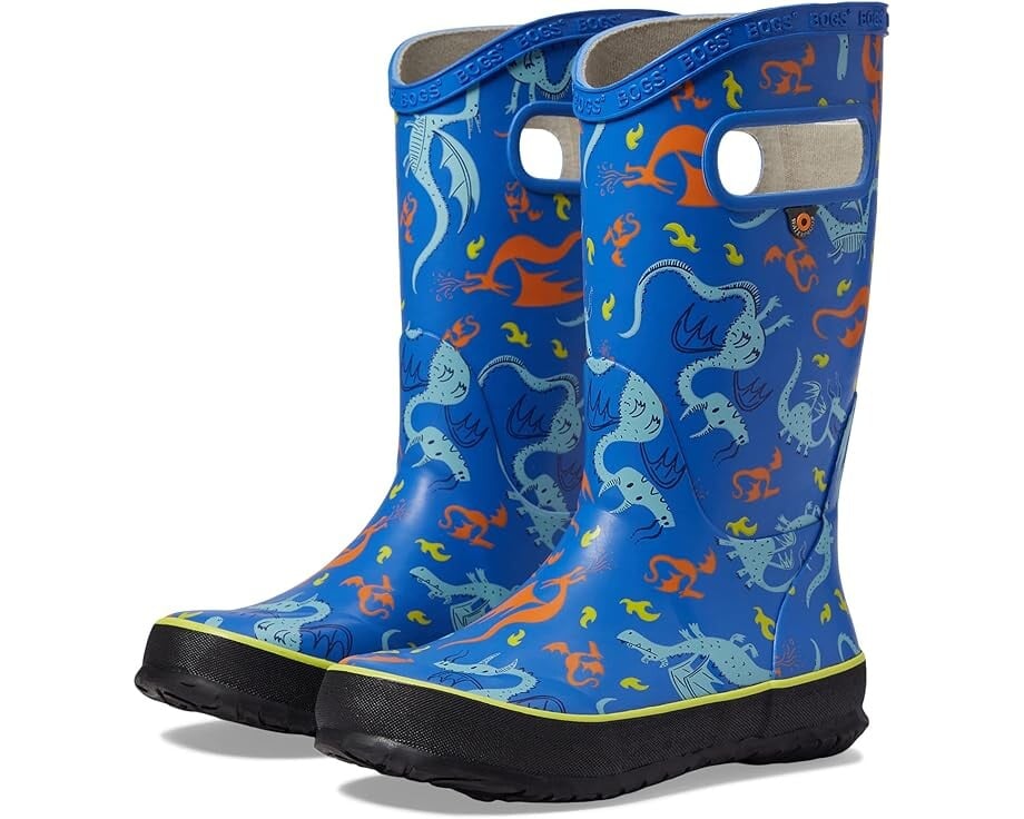 

Ботинки Bogs Rain Boot Dragons, синий мульти