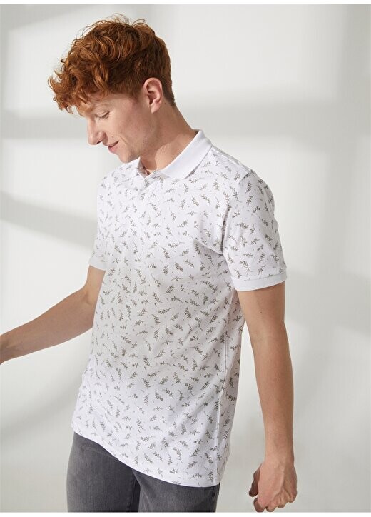 

Белая мужская футболка с воротником поло 232 LCM 242033 NEWPINE WHITE Lee Cooper, белый
