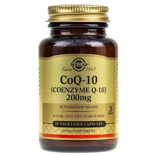 Solgar, Коэнзим Q10, 200 мг, 30 капсул solgar вегетарианский коэнзим q 10 200 мг 60 растительных капсул