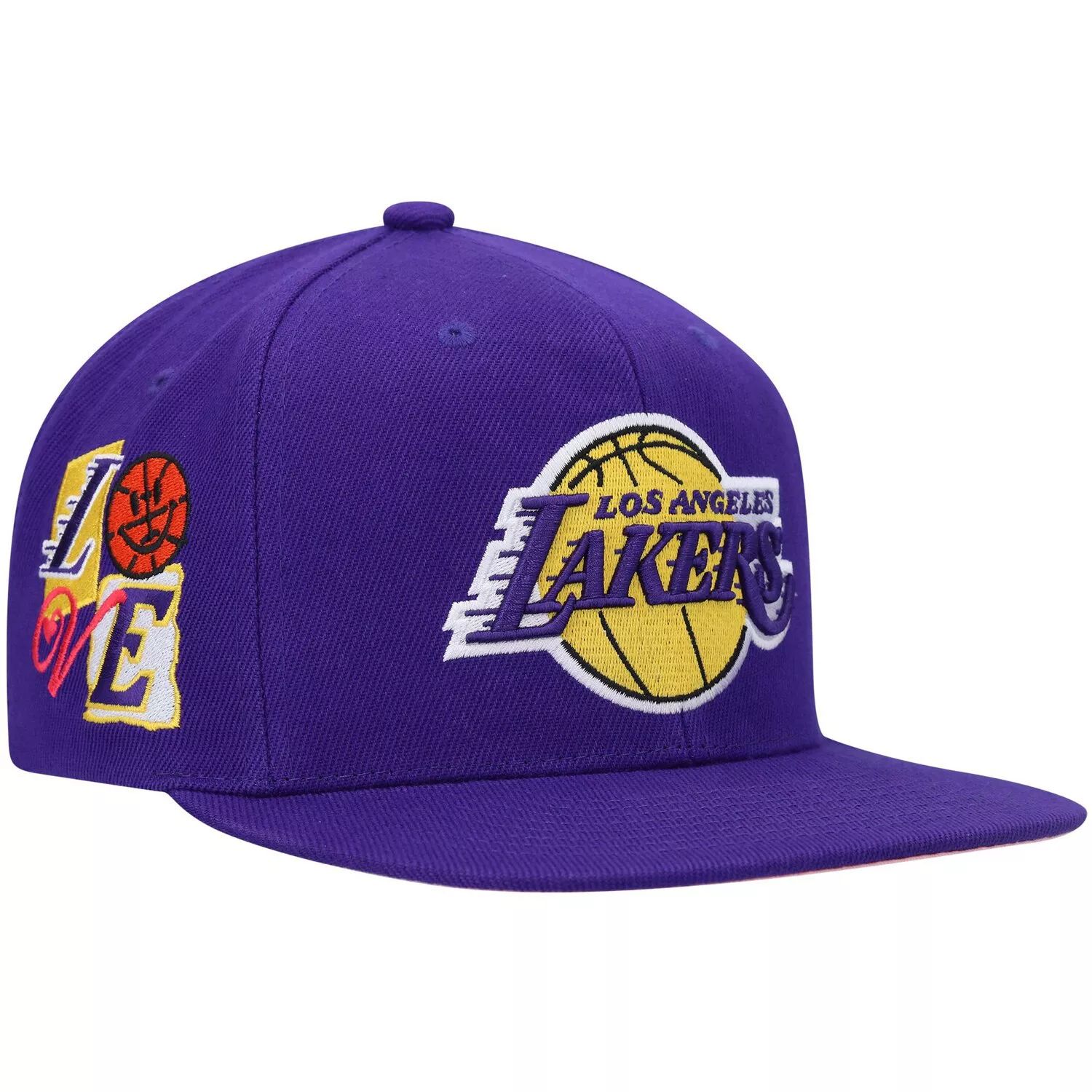 Мужская фиолетовая кепка Mitchell & Ness Los Angeles Lakers All Love Snapback