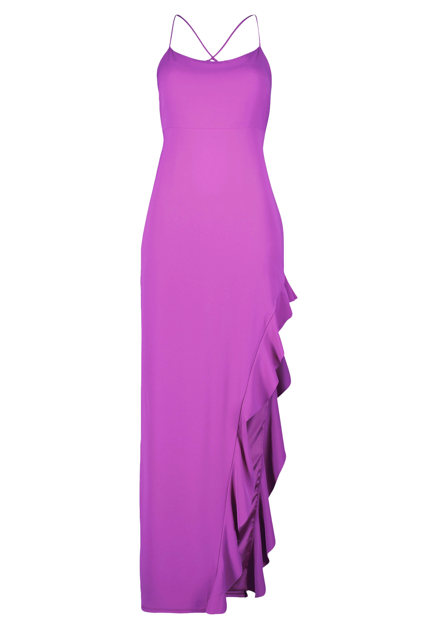 Платье Vera Mont Abend mit Volant, цвет Shiny Grape