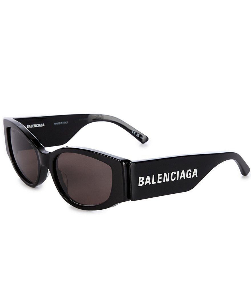 Солнцезащитные очки «кошачий глаз» Balenciaga унисекс BB0258S 58 мм, черный