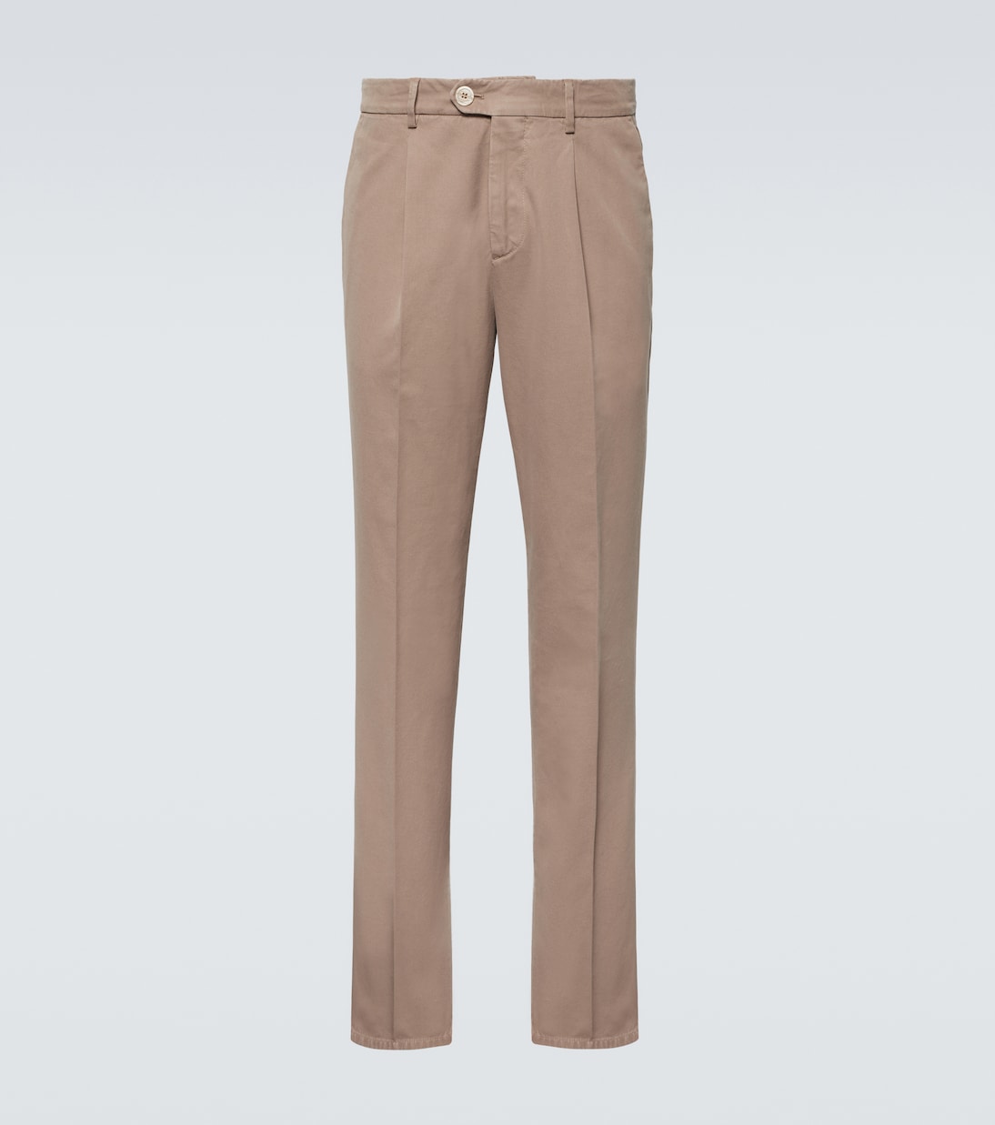 Узкие брюки чинос из хлопка Brunello Cucinelli, коричневый