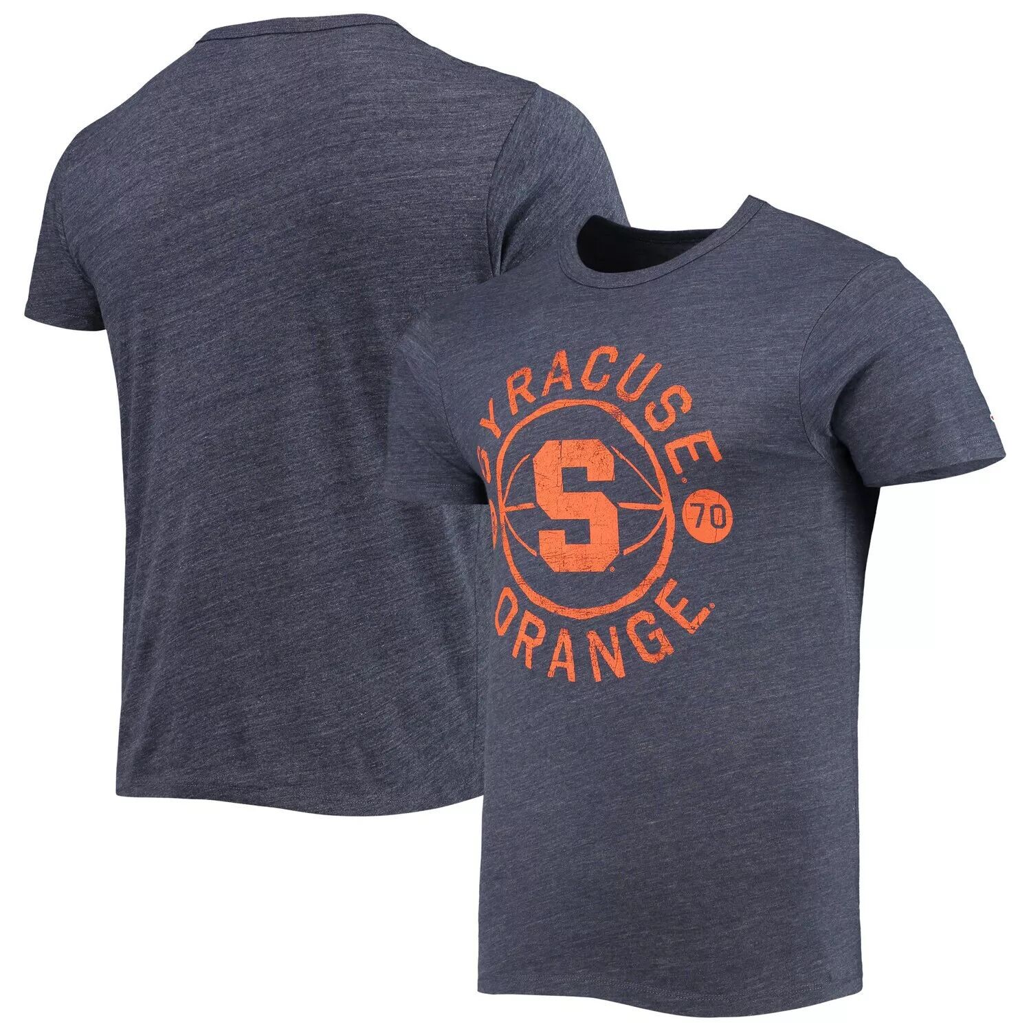 

Мужская лига студенческая одежда Темно-синяя футболка с принтом Syracuse Orange Hero Shot Victory Falls Tri-Blend, Синий