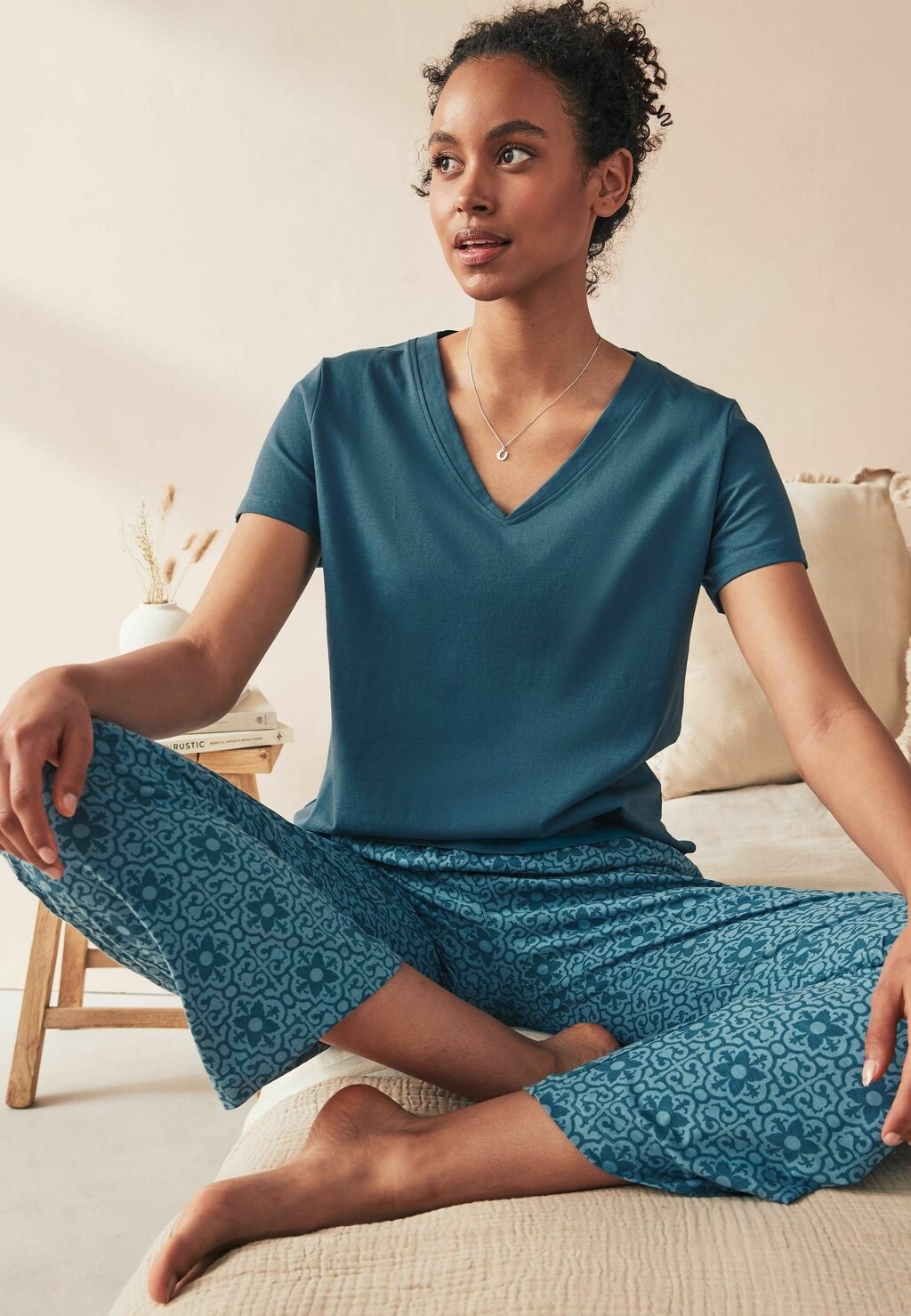

Комплект ночного белья SHORT SLEEVE SET Next, синий