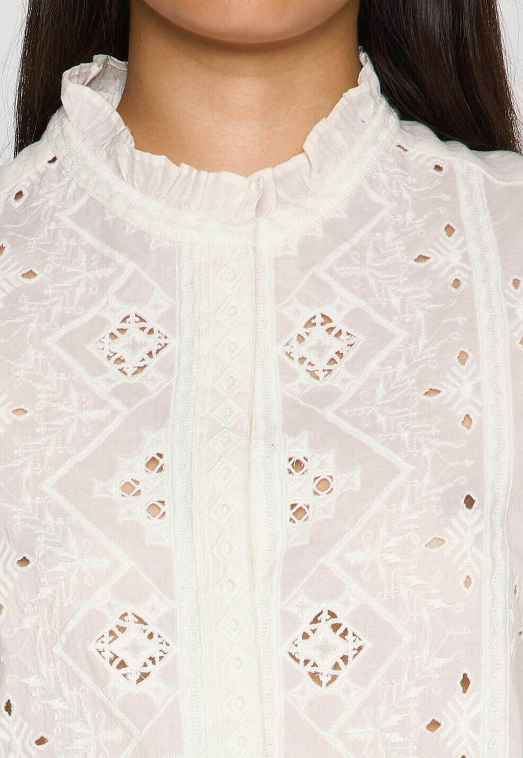 

Блуза BRODERIE Maison 123, бежевый