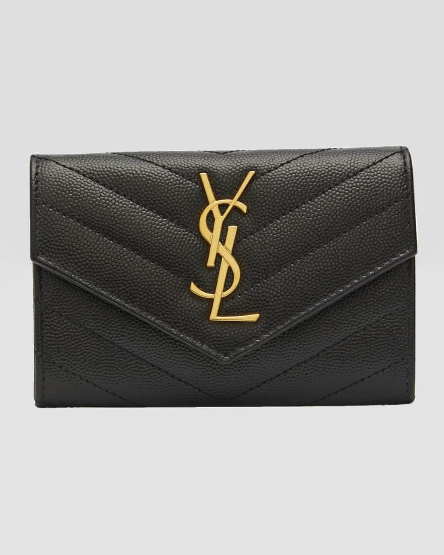 

Маленький бумажник-конверт YSL Grain de Poudre Saint Laurent