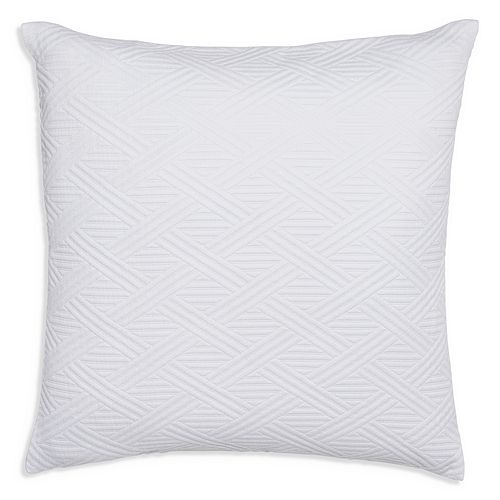 цена Декоративная подушка из хлопка с геометрическим узором Frette, цвет White