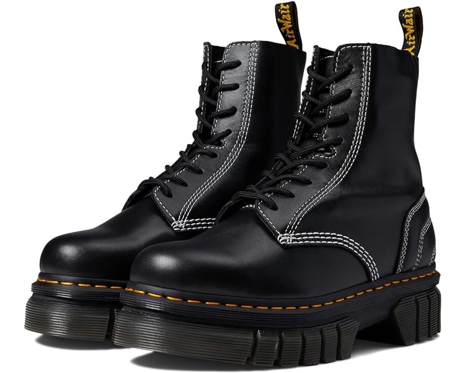 

Ботинки Dr. Martens Audrick 8-Eye Quilted Boot, цвет Black Nappa Lux