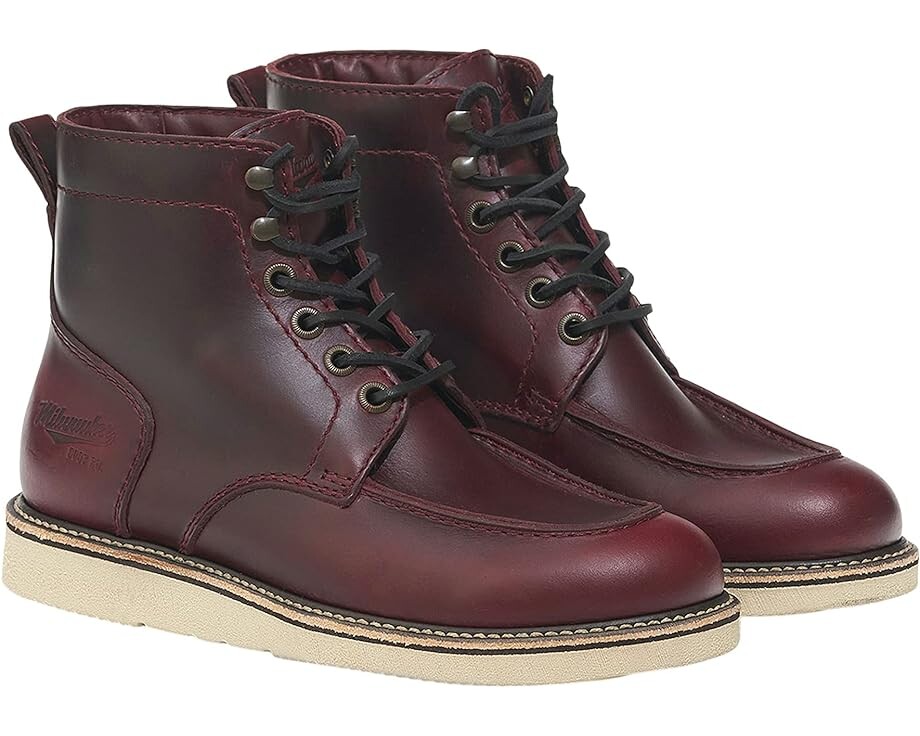 

Ботинки Milwaukee Boot Company Bradford Moc Toe, цвет Oxblood
