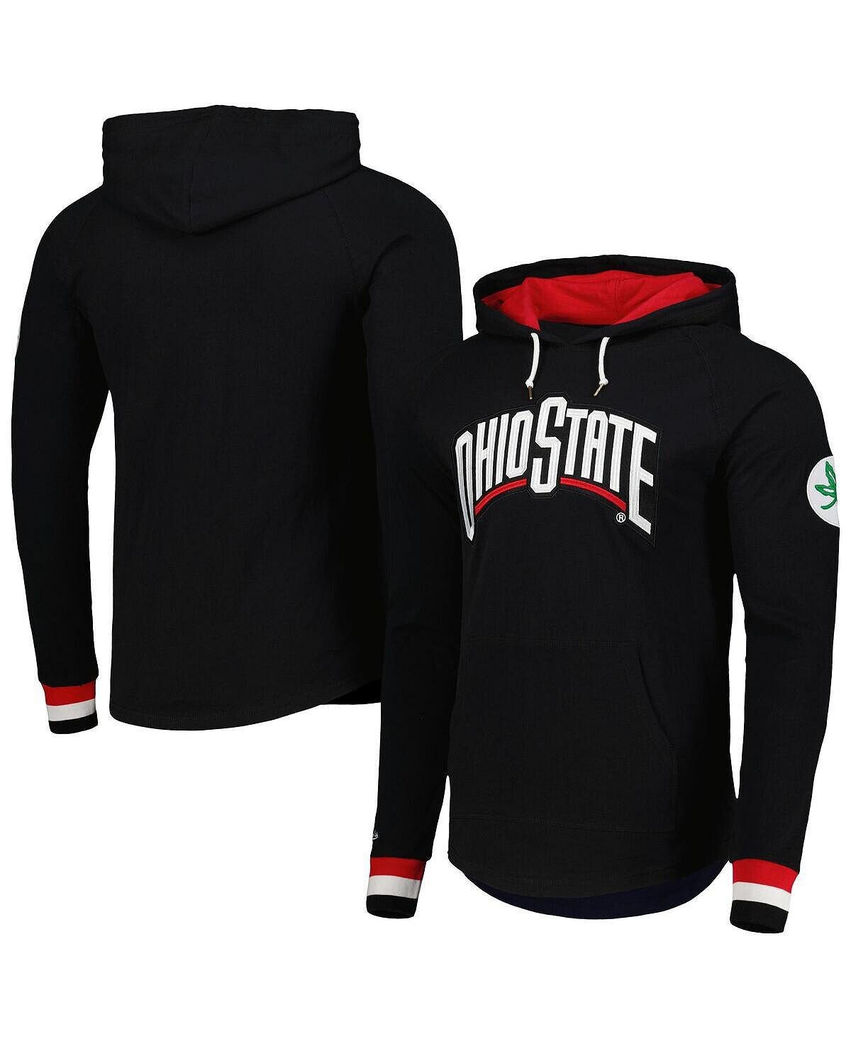 

Мужской черный пуловер с капюшоном Ohio State Buckeyes Legendary реглан Mitchell & Ness