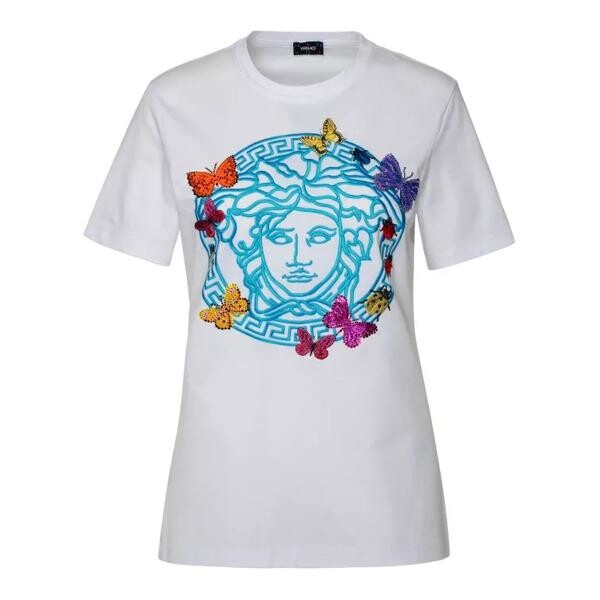 

Футболка medusa cotton t-shirt Versace, белый